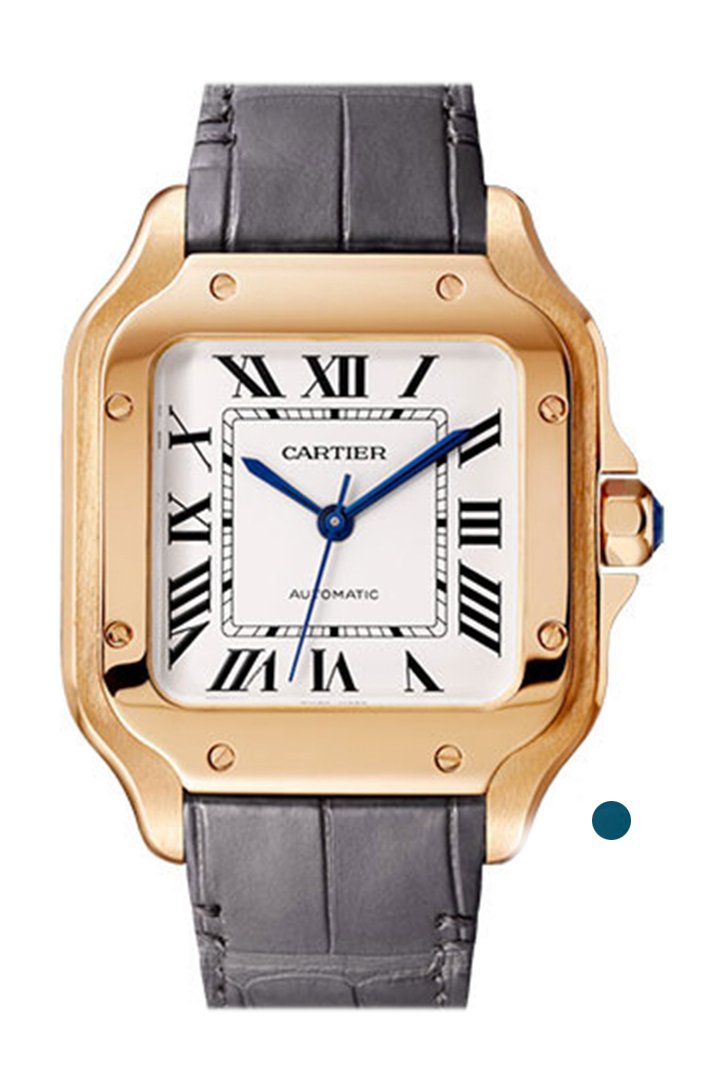 산토스 드 까르띠에 Cartier Santos de Medium Automatic Ladies Watch WGSA0012