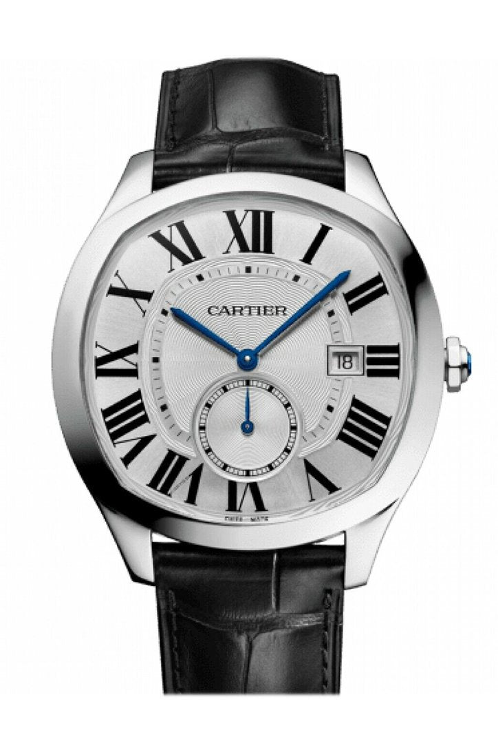 드라이브 드 까르띠에 Cartier Drive Silvered Flinique Dial Automatic Men's Watch WSNM0015