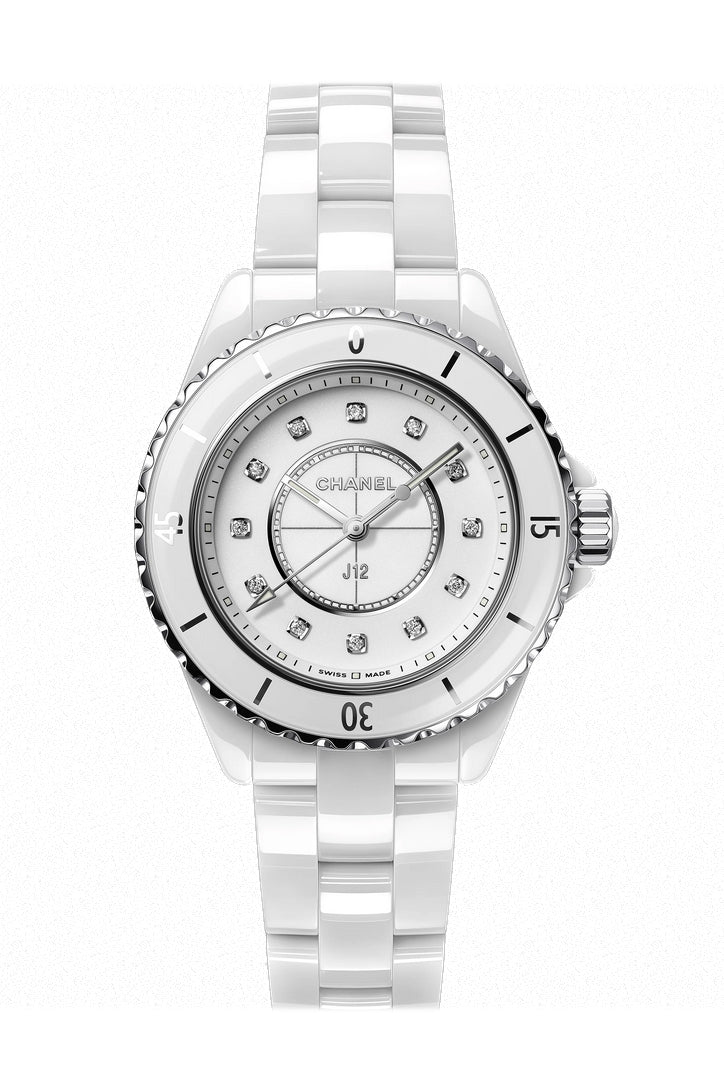 Chanel J12 Quartz Diamond White 33 Ladies Watch H5703 – 11:11 NY