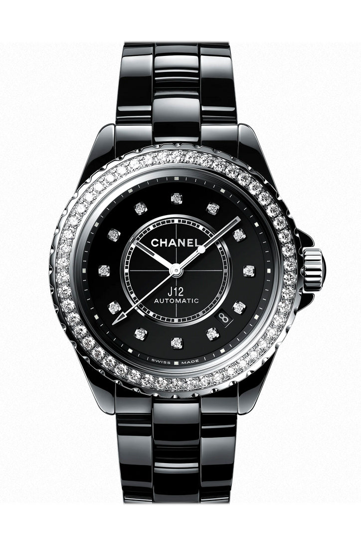 Chanel J12 Quartz Diamond Bezel 33 Ladies Watch H6419