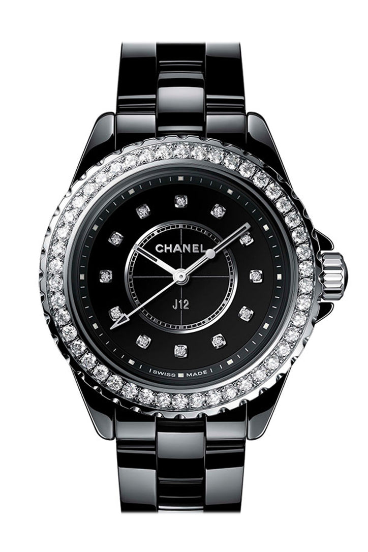 Chanel J12 Quartz Diamond Bezel 33 Ladies Watch H6419
