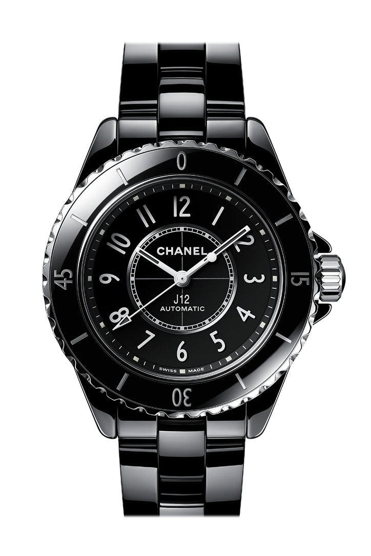 Chanel J12 Automatic Diamond Black Dial Ladies Watch H6526