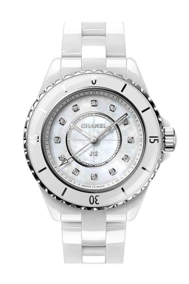 Chanel J12 Black Dial Ceramic Automatic Unisex Watch H2980