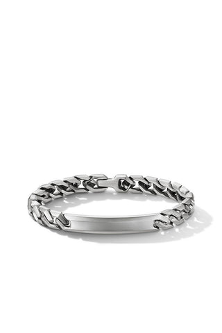 David Yurman Curb Chain Link ID Bracelet 11 11 NY