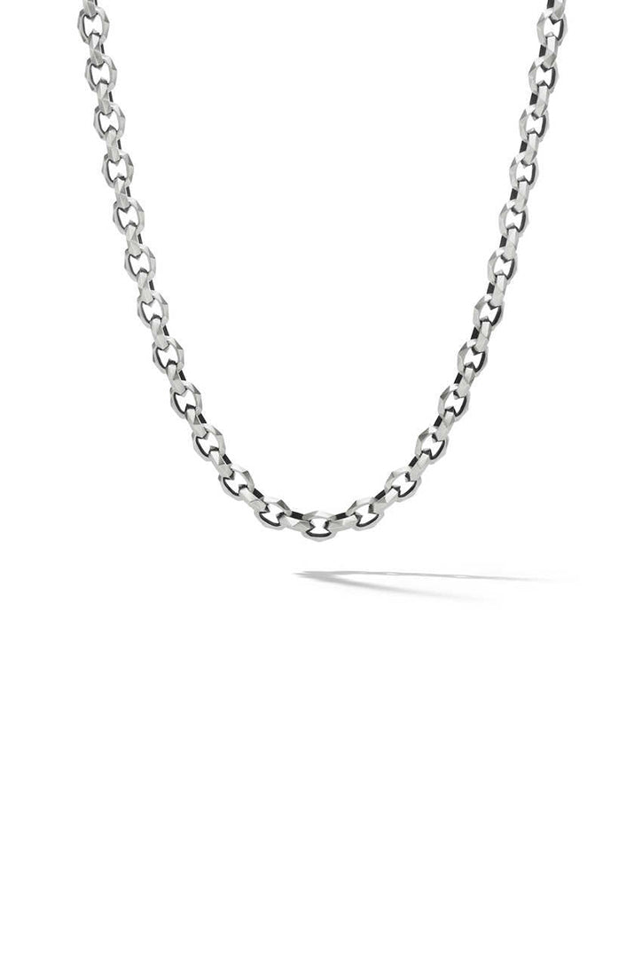 David Yurman Torqued Faceted Chain Link Necklace