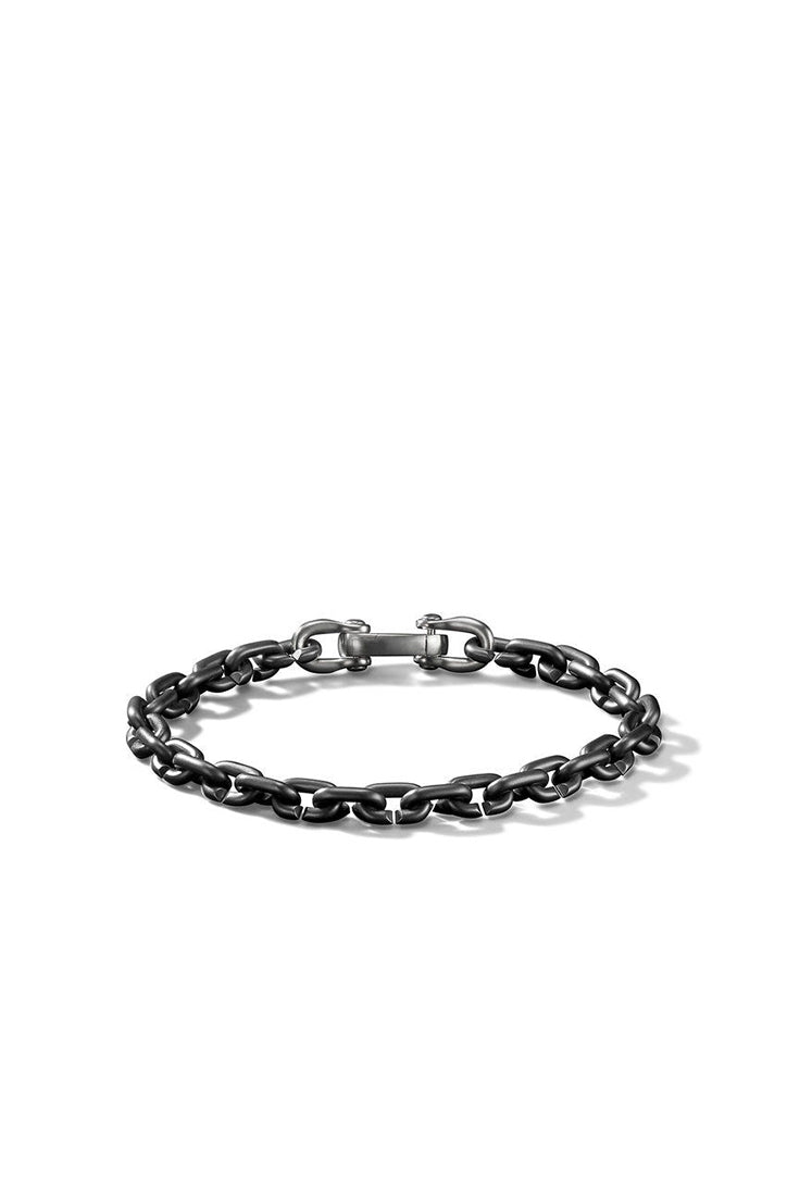 David Yurman Chain Link Narrow Bracelet with Black Titanium