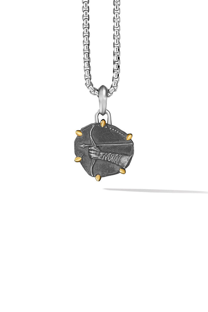 David Yurman Sagittarius Amulet with 18K Yellow Gold Pendant