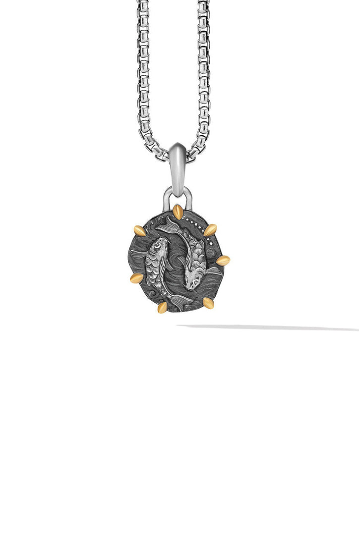 David Yurman Pisces Amulet with 18K Yellow Gold Pendant