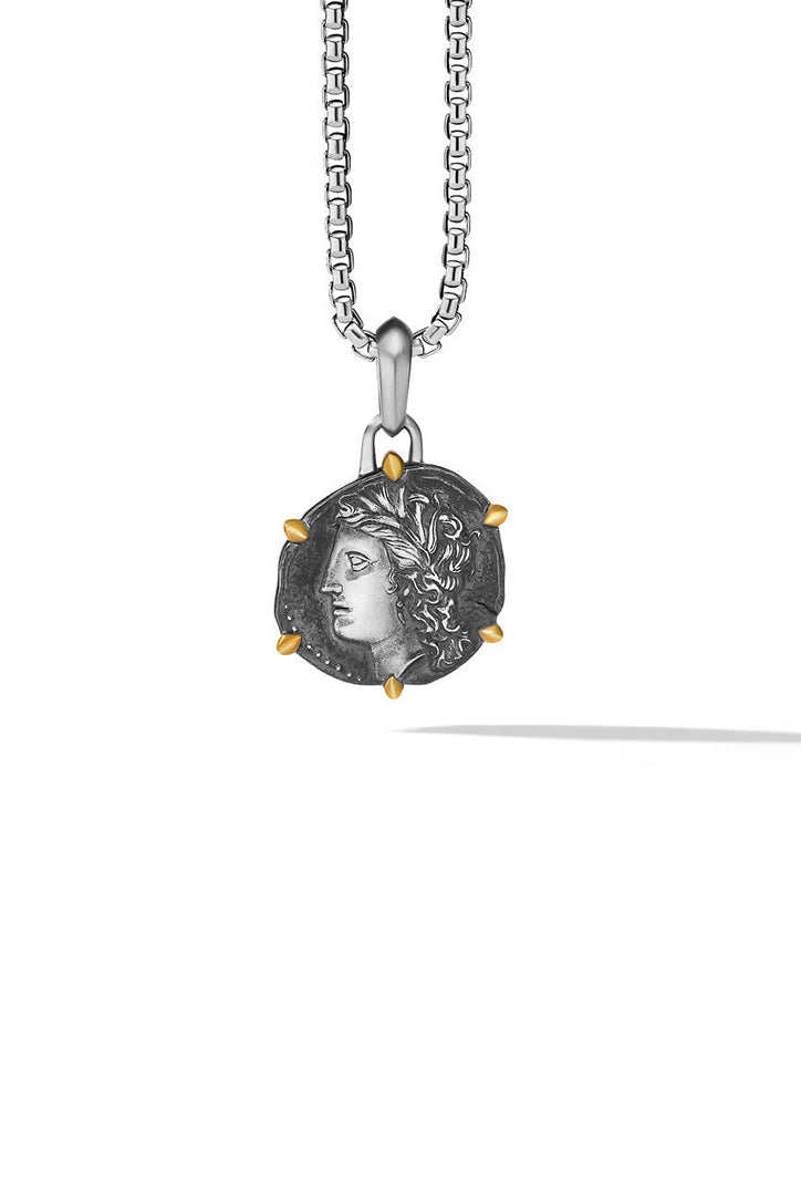 David Yurman Virgo Amulet with 18K Yellow Gold Pendant