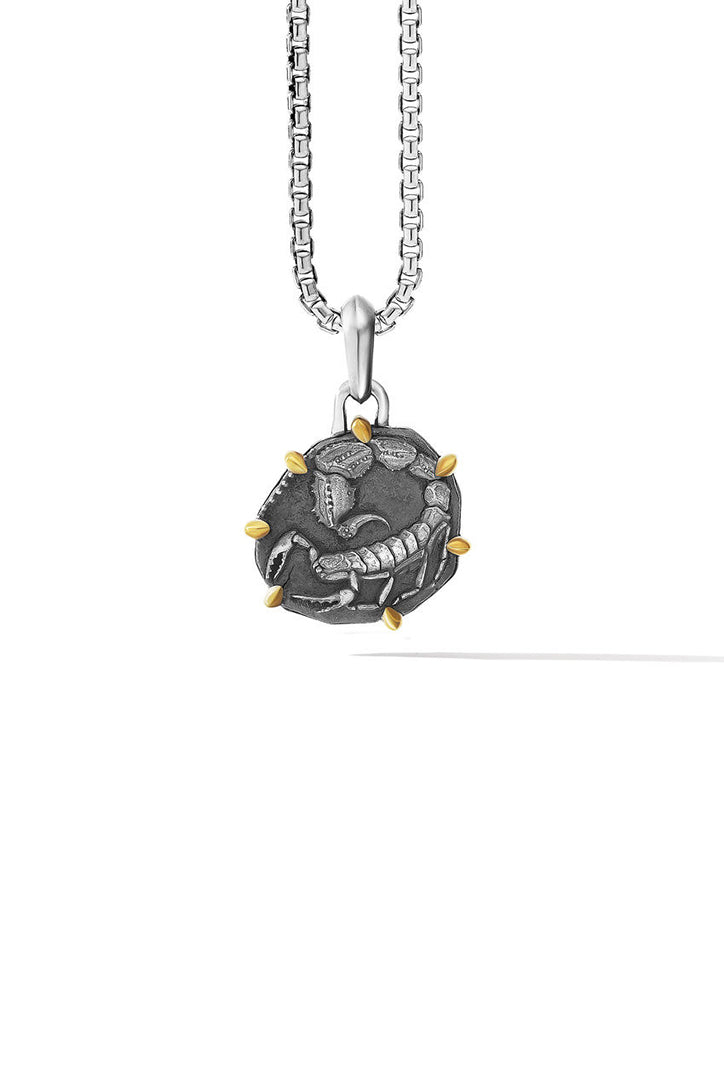 David Yurman Scorpio Amulet with 18K Yellow Gold Pendant