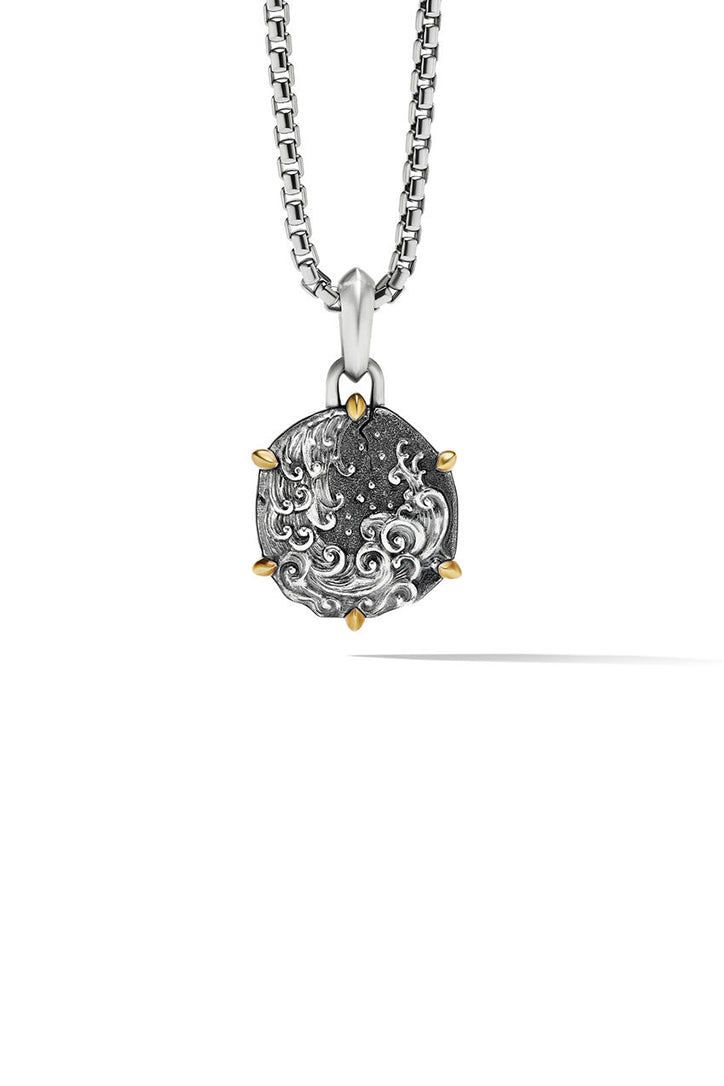 David Yurman Aquarius Amulet with 18K Yellow Gold Pendant