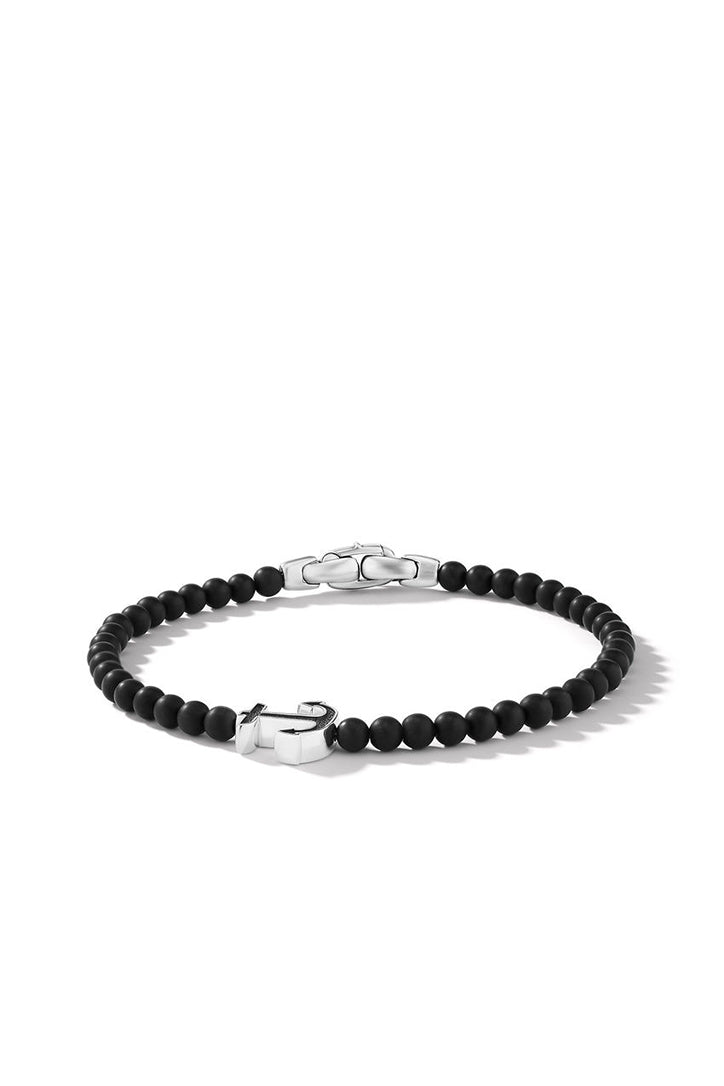 David Yurman Spiritual Beads Anchor Bracelet with Black Onyx