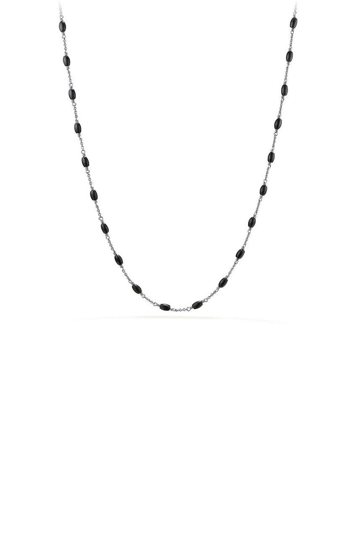 David Yurman Spiritual Beads Necklace with Black Onyx