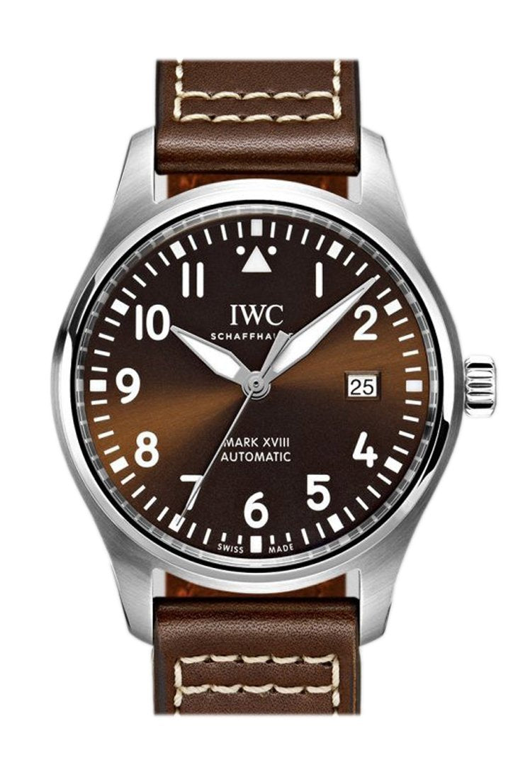 Iwc Pilot Mark Xviii Edition Automatic Brown Dial 40Mm Mens Watch Iw327003