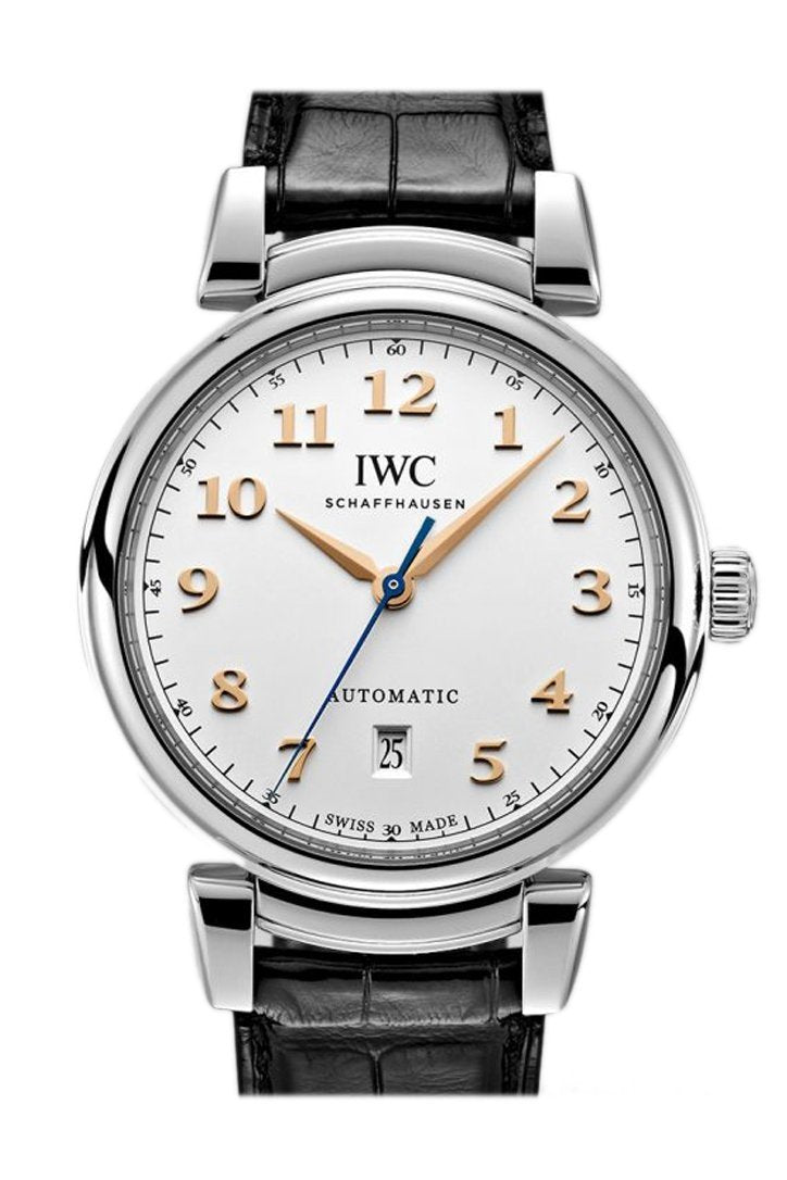 Iwc Da Vinci Silver Dial Automatic Leather 40.4Mm Mens Watch Iw356601