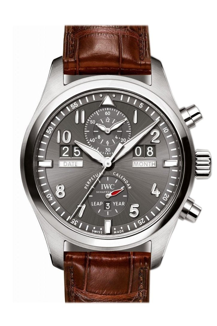 Iwc Pilot Spitfire Perpetual Calendar Automatic 46Mm Mens Watch Iw379107 Slate