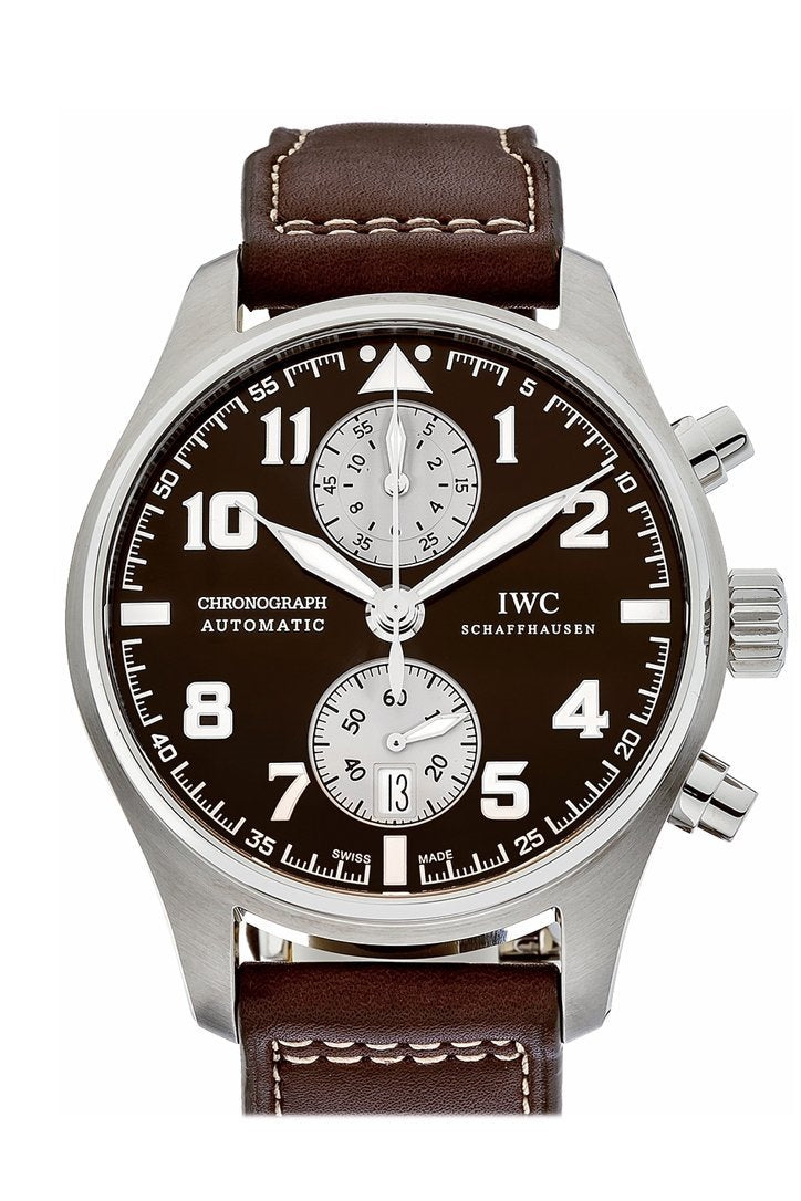 Iwc Pilots Antoine De Saint Exupery Chronograph Automatic 43Mm Mens Watch Iw387806 Brown