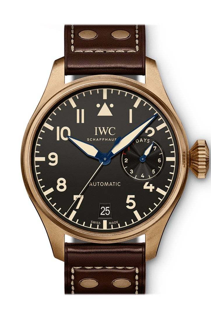 Iwc Big Pilots Heritage Black Dial Brown Leather Mens Watch Iw501005