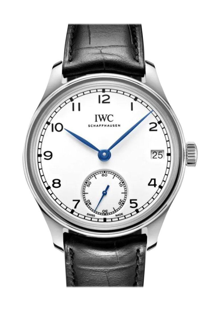 Iwc Portuguese Hand Wind White Dial Mens Watch Iw510212