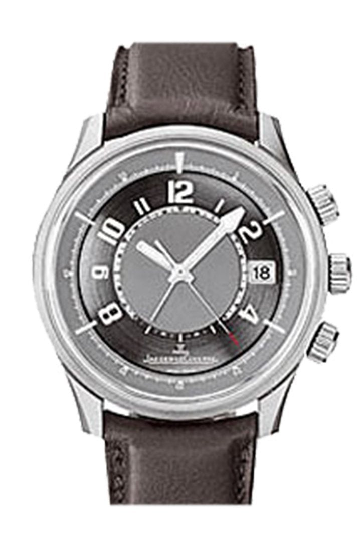Jaeger Jlc Amvox Brown Leather Grey Dial Watch 190T440