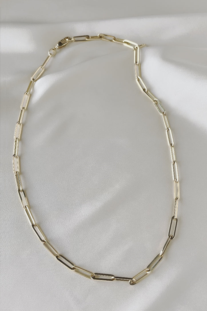 14K GOLD LINK CHAIN NECKLACE D