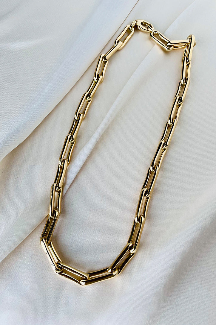 14K GOLD LINK CHAIN NECKLACE B