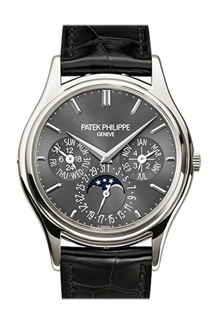 Patek Philippe Grand Complications Gray Dial Platinum Automatic 38Mm Mens Watch 5140P-017