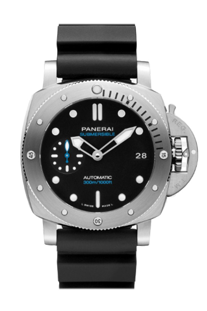 Panerai Submersible Automatic Black Dial Mens Watch Pam00973