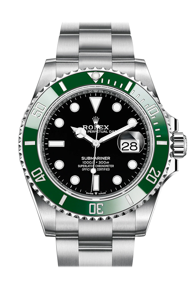 Rolex Submariner 41 Black Dial Kermit Green Bezel Automatic Chronometer Men's Watch 126610LV New Release
