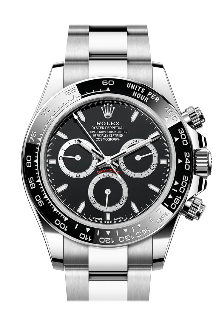 Rolex Daytona 40 Black Dial Stainless Steel Mens Watch 126500LN