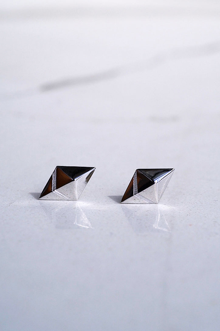 Ethereum ETH Gold Stud Earring Cryptocurrency Crypto Jewelry Eleven Eleven NY 1111NY