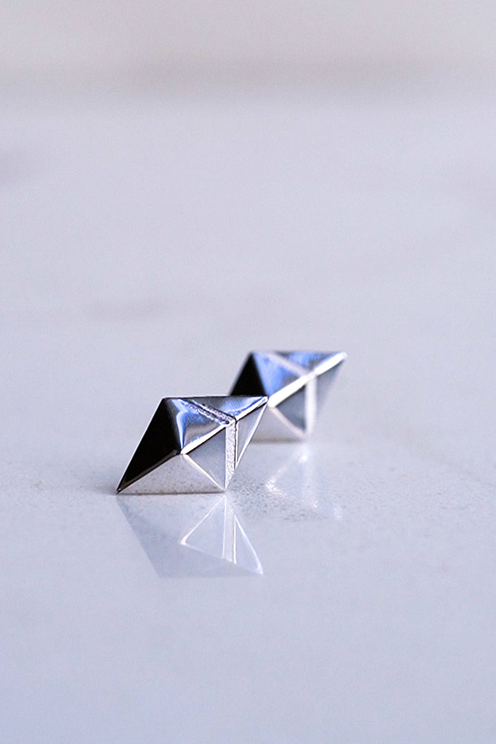 Ethereum ETH Gold Stud Earring Cryptocurrency Crypto Jewelry Eleven Eleven NY 1111NY