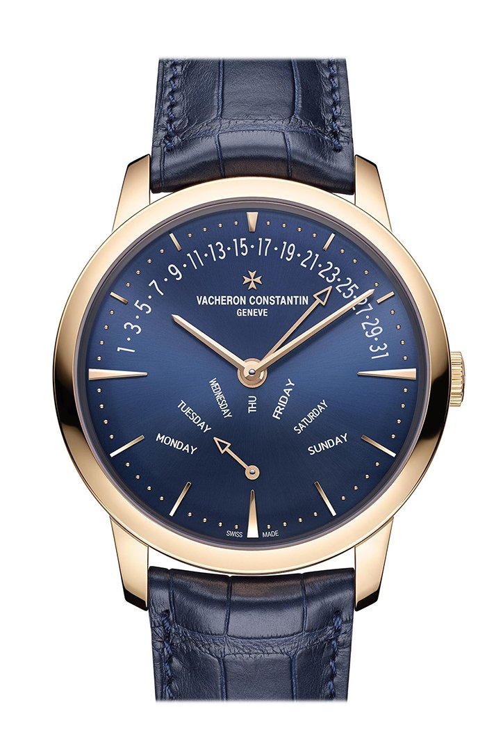 Vacheron Constantin Patrimony Retrograde Day-Date Automatic Blue Dial Men's Watch 4000U/000R-B516