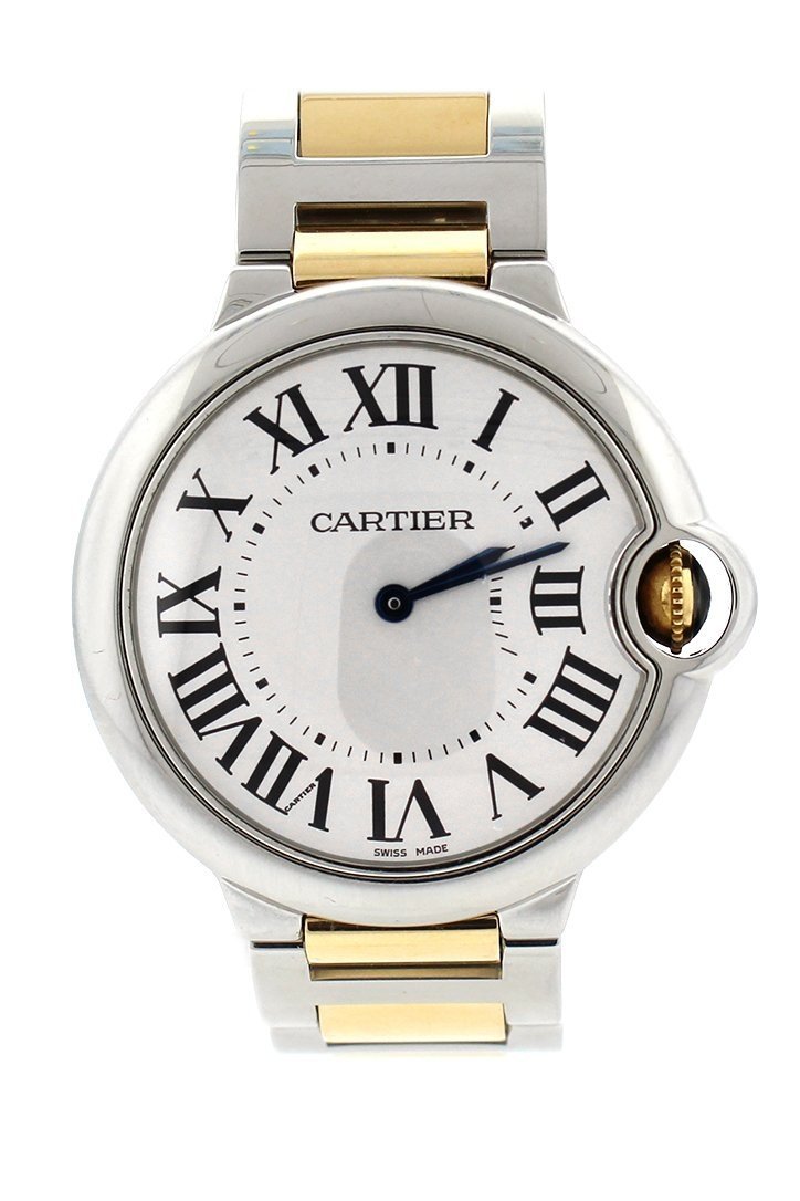 Certified Pre Owned Cartier Ballon Bleu 36 Steel Yellow Gold