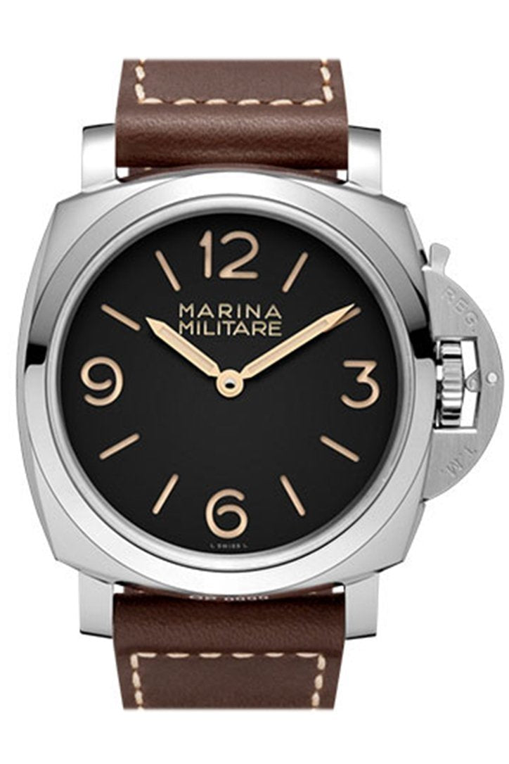 Panerai Luminor Marina 1950 Militare 3 Days Acciaio Limited Edition Of 1000 Watch Pam00673 Black