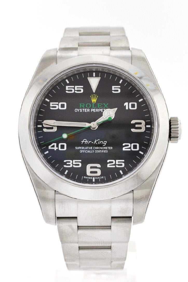 Rolex Air King Black Dial Stainless Steel Men's Watch 116900