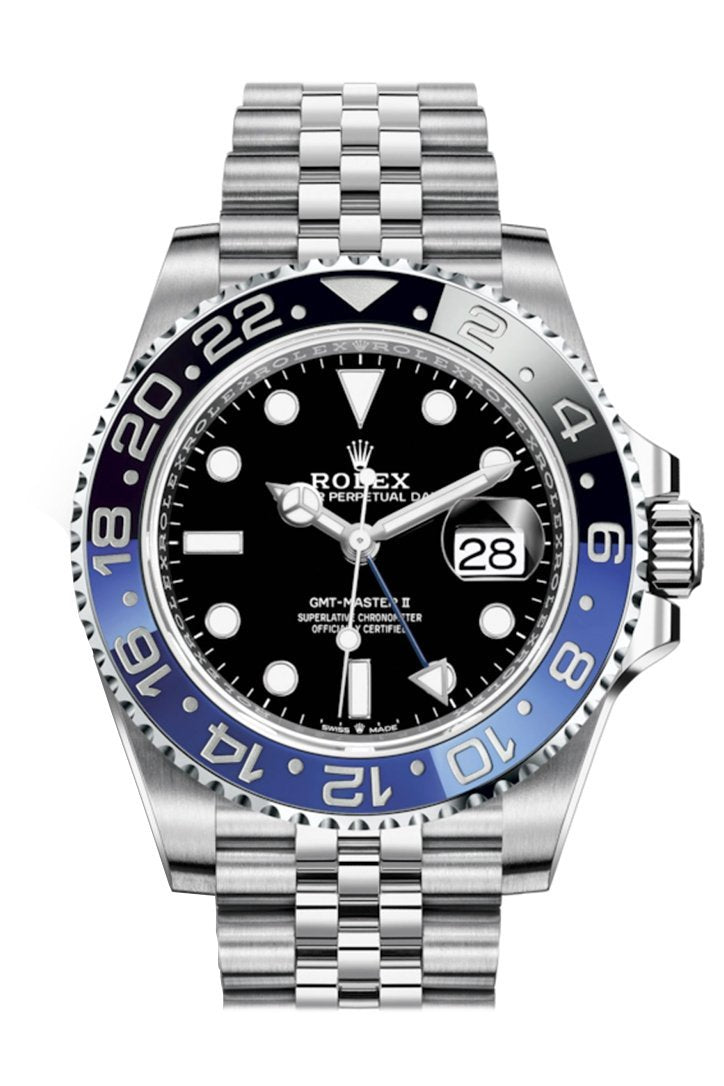 Rolex GMT-Master II Batman Black and Blue Bezel Automatic Men's Jubilee Watch 126710BLNR 126710