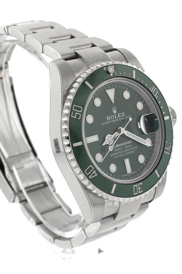 Rolex Submariner 116610LV Oyster Perpetual Date (hulk) Mens Watch